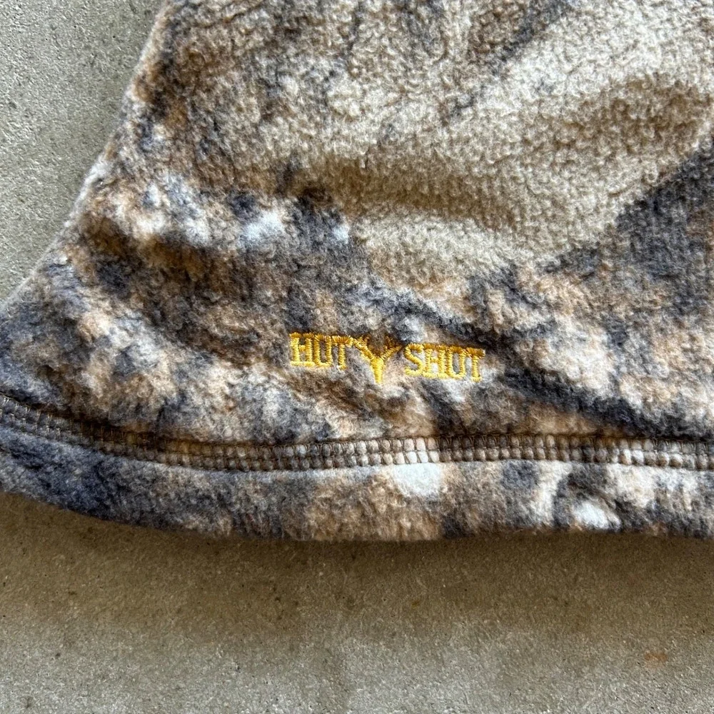 Vintage Hot Shot Camo Realtree Full Face Cover Ski Mask Balaclava One Size Brown